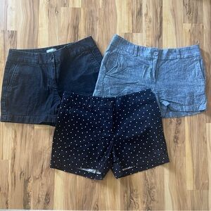 LOFT Outlet Set of (3) Shorts, Size 4